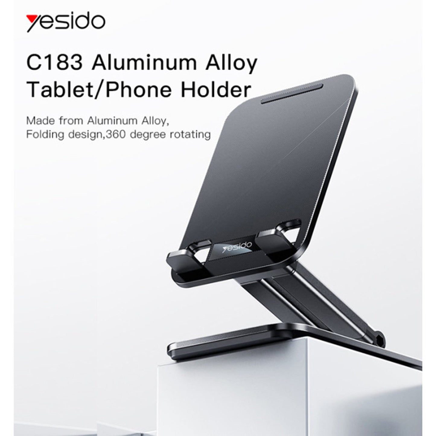 Yesido Desktop Tablet Stand & Phone Holder Black